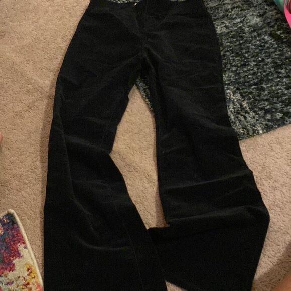 Soft surroundings pull on velvet pants M - Picture 2 of 6
